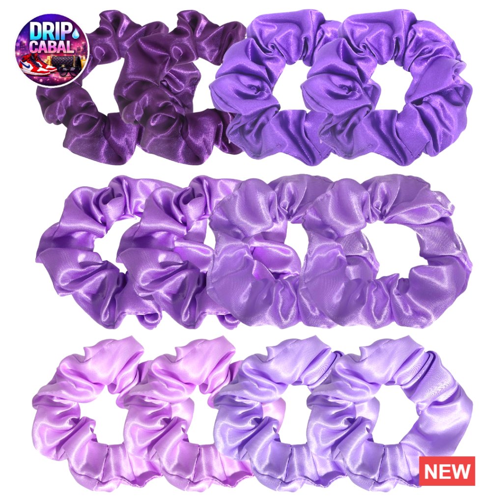 Satin Silk Scrunchies Elegant Hair Ties No Damage Y2k Chic Ponytail Holders